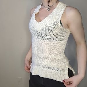 Rag&Bone white knit tank top xxs